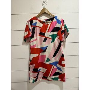 Lili SIdonio Geometric Millie Shift Dress Sz Medium